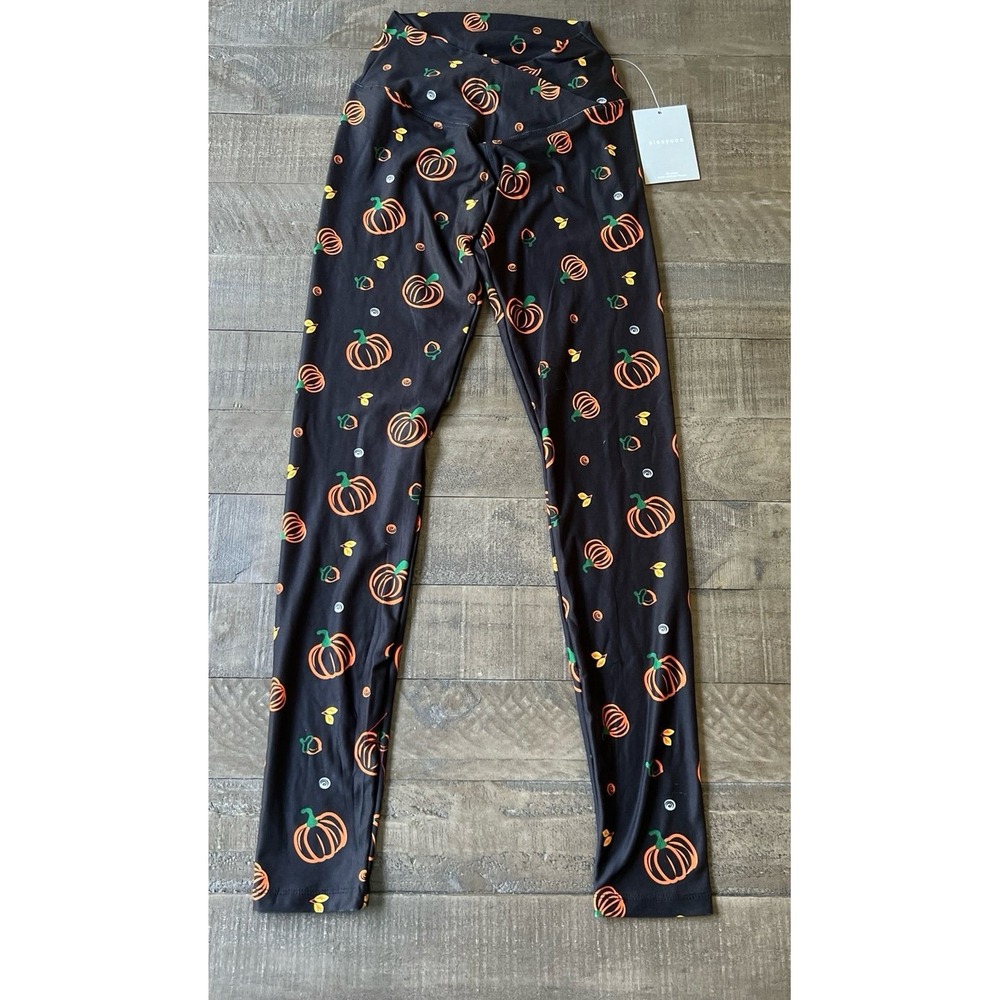 NWT Sissycos Women's Thanksgiving Crossover High Waisted‎ Soft leggings Size S